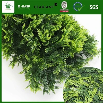Muro de plantas artificiales